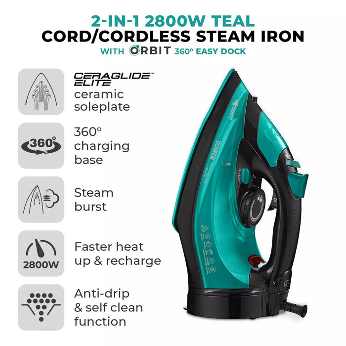 Tower Ceraglide Cord/Cordless Iron