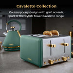 Tower Cavaletto 4 Slice Stainless Steel Toaster