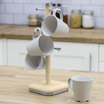 Swan Retro Cup holder 6 cups capacity Stainless steel Cream