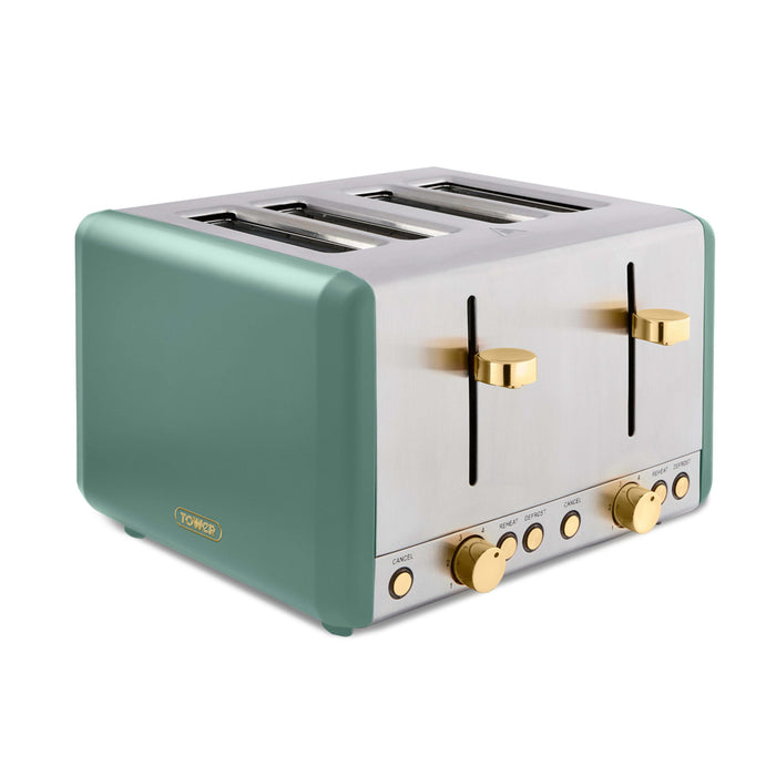 Tower Cavaletto 4 Slice Stainless Steel Toaster