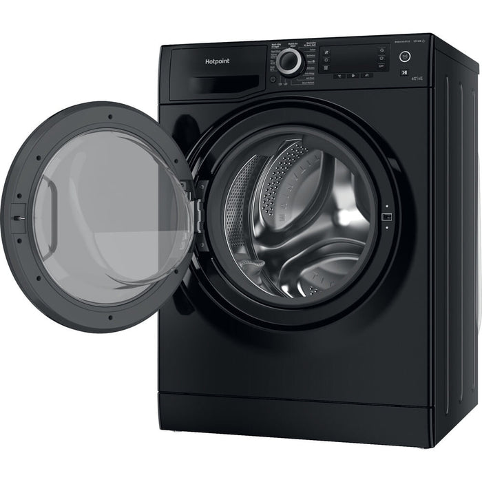 Hotpoint Ariston NDD 8636 BDA UK washer dryer Freestanding Front-load Black D