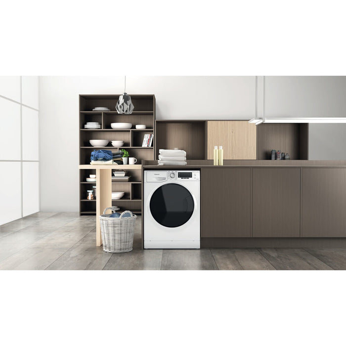 Hotpoint NDD 9725 DA UK washer dryer Freestanding Front-load White E