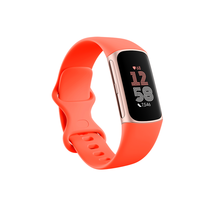 Fitbit Charge 6 Fitness Tracker - Coral/Gold