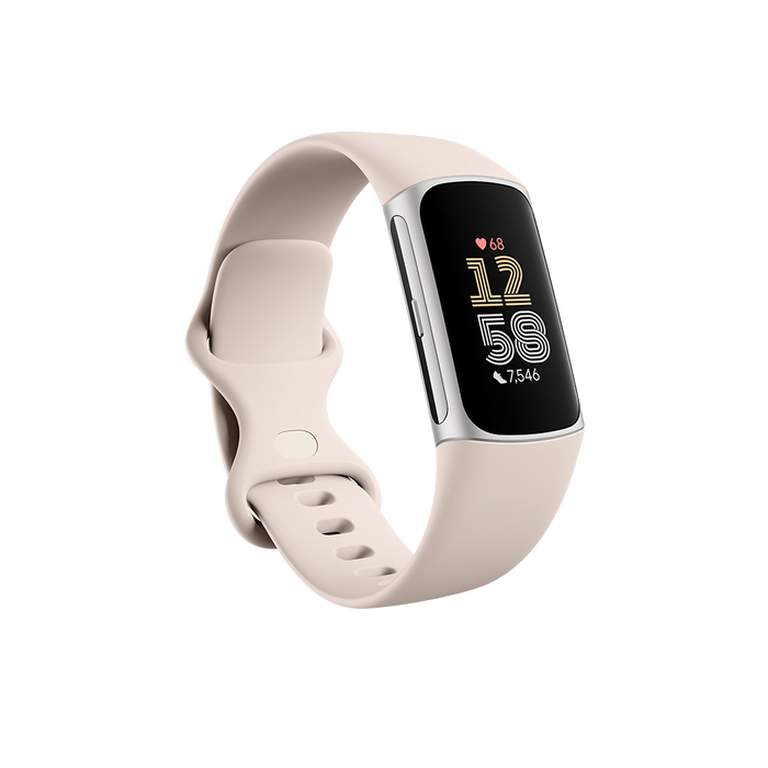 Fitbit Charge 6 Fitness Tracker - Porcelain/Silver