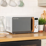 Russell Hobbs 17 Litre Scandi White Digital Microwave with Wood Effect Russell Hobbs