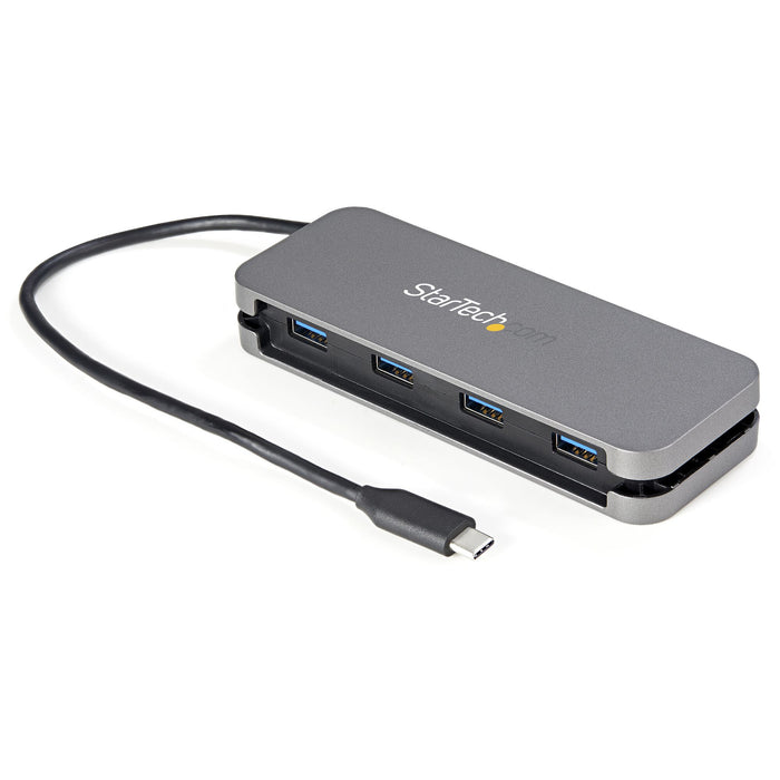 StarTech.com ~4 Port USB C Hub - 4x USB-A - USB 3.0 Type-C Hub - USB 3.2 Gen 1 (5Gbps) - Bus Powered Portable USB-C to USB-A Adapter Laptop Hub - 11.2