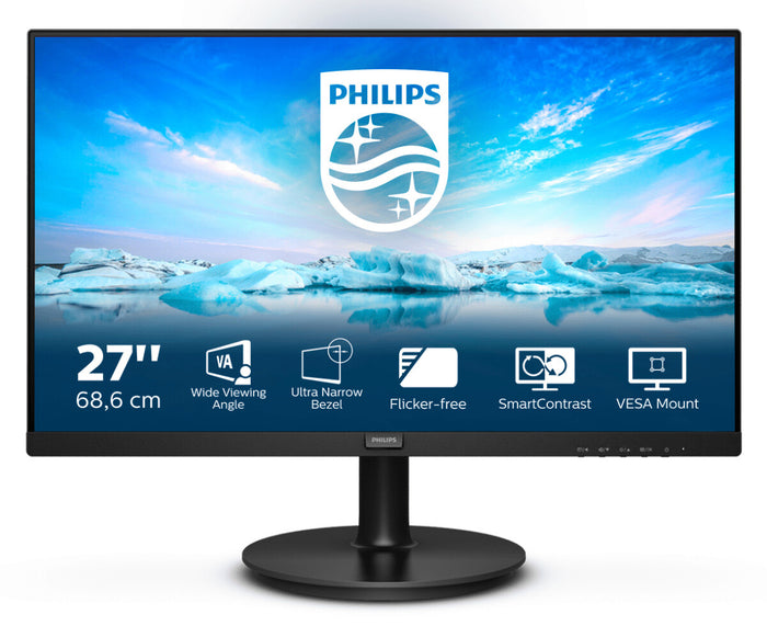 Philips V Line 271V8LA/00 27 Full HD Monitor - 75Hz- Adaptivesync- built in speakers