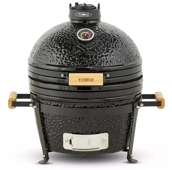 Tower Kamado Maxi Barbecue Barrel Charcoal (fuel) Black Tower