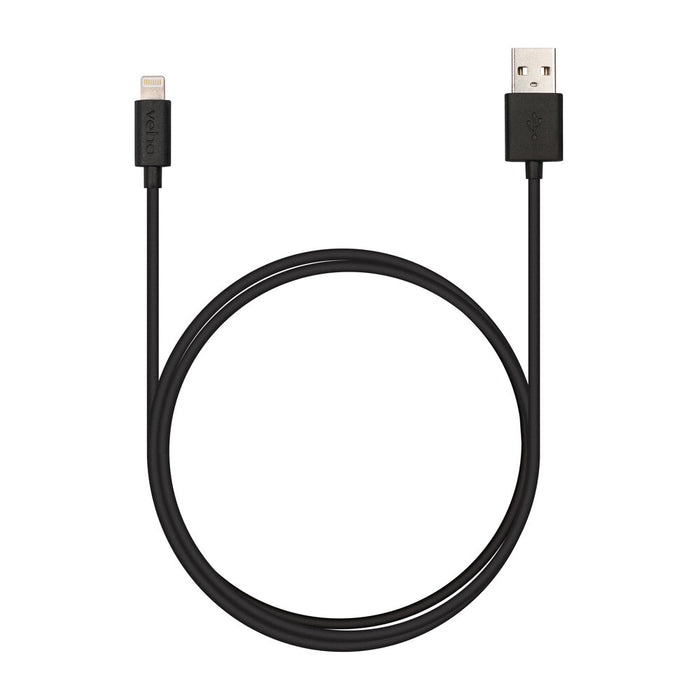 Veho Pebble Certified MFi Lightning To USB Cable | 0.2 Metre/0.7 Feet | Charge and Sync | Data Transfer - (VPP-601-20CM)