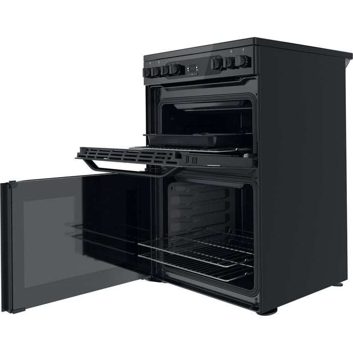 Hotpoint HDM67V92HCB/UK Freestanding cooker Electric Ceramic Black A