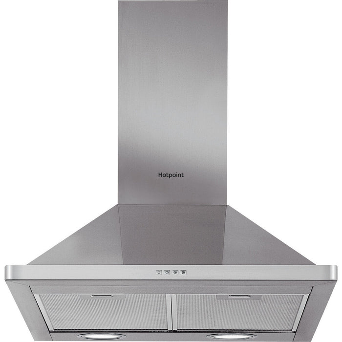 Hotpoint PHPN6.5 FLMX/1 cooker hood Wall-mounted Stainless steel 415 m³/h D