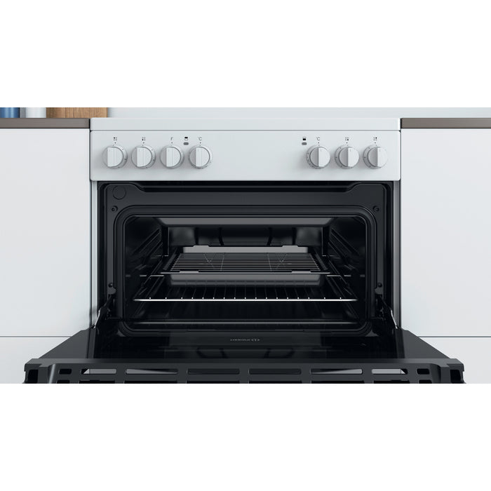 Indesit ID67V9KMW/UK cooker Freestanding cooker Electric Ceramic White