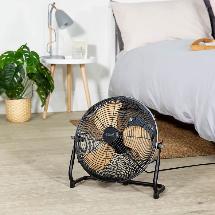 Russell Hobbs RHGF1221WDB 12 High Velocity Floor Fan - Wood & Black