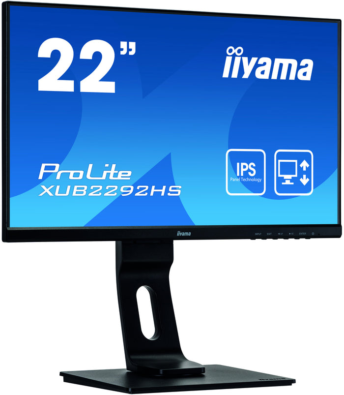 iiyama ProLite XUB2292HS-B1 LED display 54.6 cm (21.5) 1920 x 1080 pixels Full HD Black