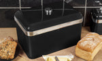 Swan Retro Bread Bin Black Swan