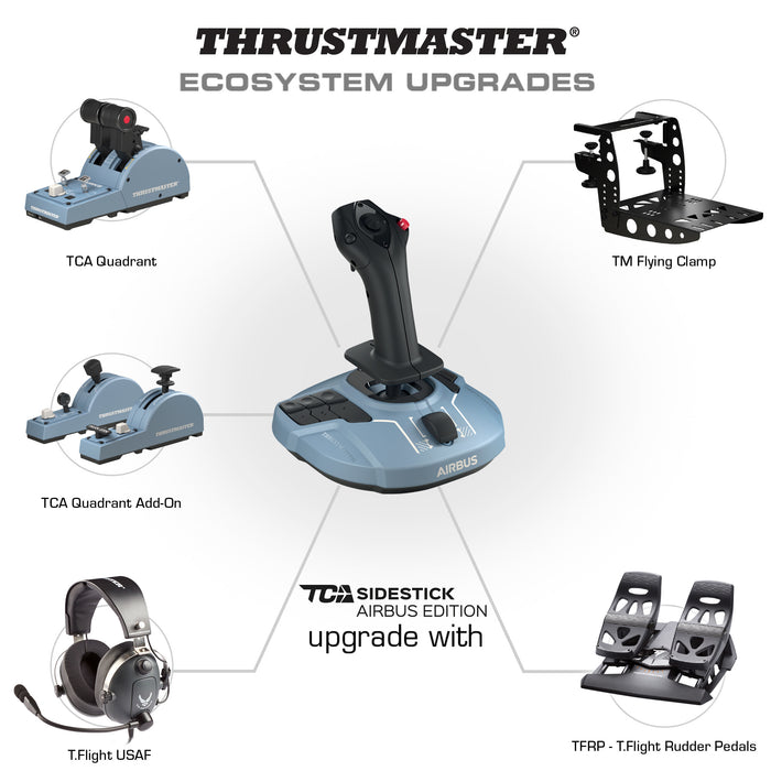 Thrustmaster TCA Sidestick Airbus edition Black, Blue USB Joystick PC