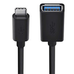 Belkin F2CU036btBLK USB cable USB 3.2 Gen 1 (3.1 Gen 1) USB C USB A Black