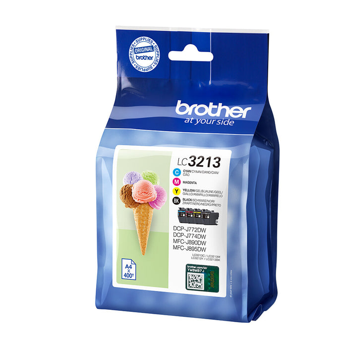 Brother LC-3213VAL ink cartridge 4 pc(s) Original High (XL) Yield Black, Cyan, Magenta, Yellow