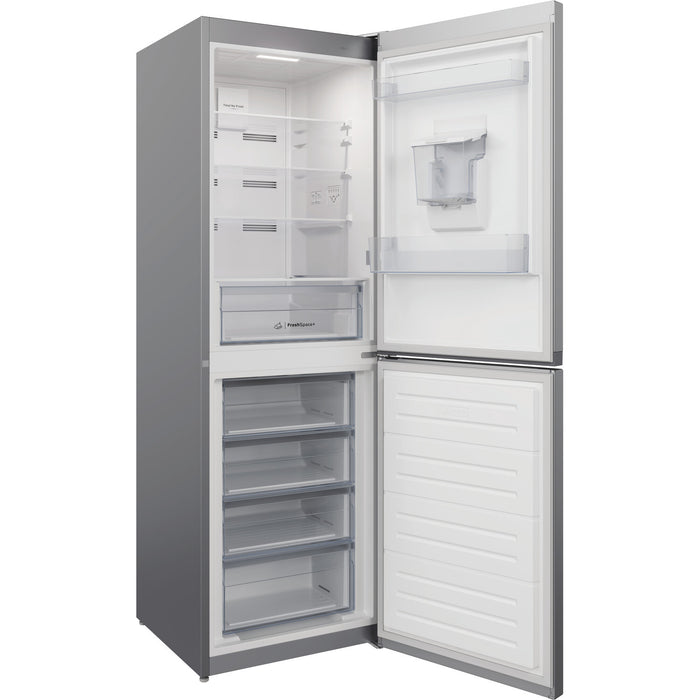 Indesit INFC8 50TI1 S AQUA 1 fridge-freezer Freestanding 322 L F Silver