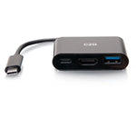 C2G USB-C 3-in-1 Mini Dock with HDMI, USB-A, and USB-C Power Delivery up to 60W - 4K 30Hz