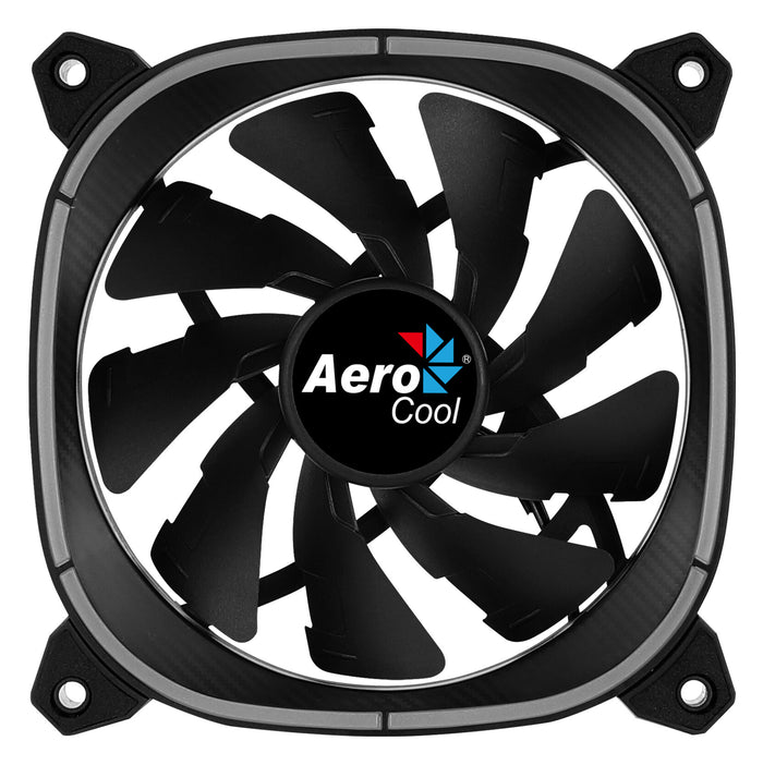 Aerocool ASTRO12 PC Fan 12cm LED RGB Antivibration 6 Pins Black Aerocool