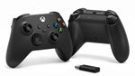 Microsoft Xbox Wireless Controller + Wireless Adapter for Windows 10 Black Gamepad PC, Xbox One, Xbox One S, Xbox One X, Xbox Series S, Xbox Series X Microsoft
