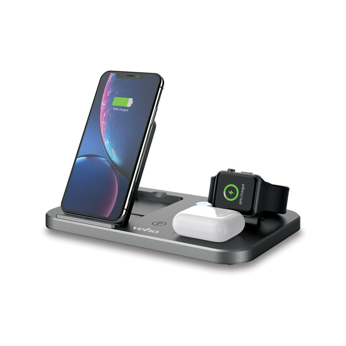 Veho DS-7 Qi wireless multi-charging station Veho