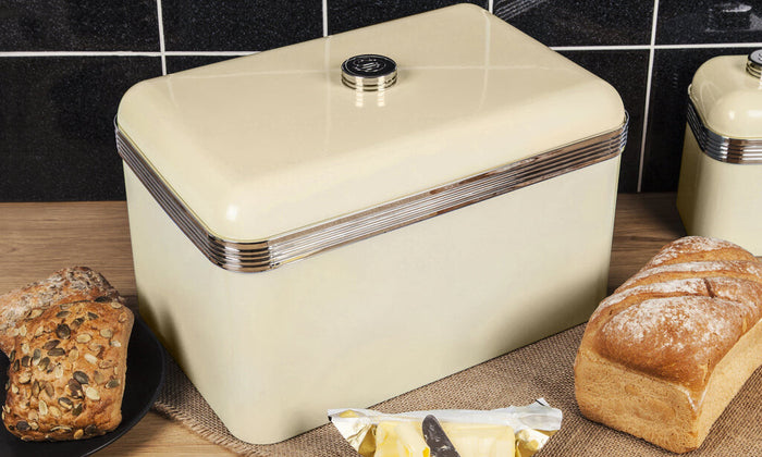 Swan Retro Bread Bin Cream