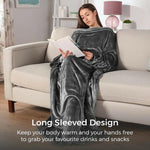 Carmen C81149GRY Heated Wearable Blanket Carmen