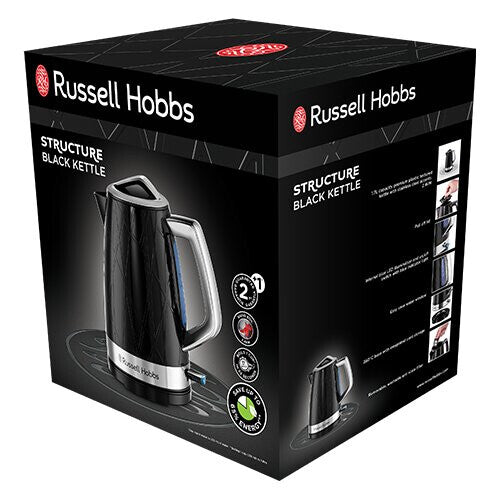 Russell Hobbs Structure electric kettle 1.7 L Black Russell Hobbs