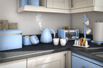 Swan Retro Bread Bin Blue Swan