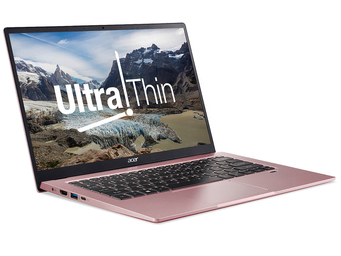 Acer Swift 1 SF114-33 14 inch Laptop - (Intel Pentium N6000, 4GB, 256GB SSD, Full HD Display, Windows 10 in S Mode, Pink) Acer