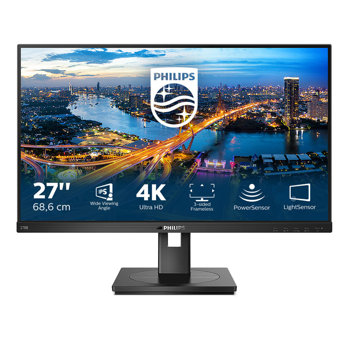 Philips B Line 278B1/00 LED display 68.6 cm (27) 3840 x 2160 pixels 4K Ultra HD Black