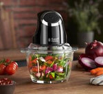 Russell Hobbs 24662 electric food chopper 0.5 L 200 W Black, Transparent