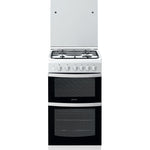 Indesit ID5G00KMW/UK /L cooker Freestanding cooker Gas White