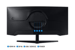 Samsung Odyssey G55T computer monitor 86.4 cm (34) 3440 x 1440 pixels UltraWide Quad HD LED Black