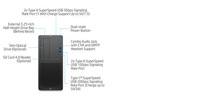 HP Z1 G8 Intel® Core™ i7 i7-11700 16 GB DDR4-SDRAM 512 GB SSD Windows 10 Pro Tower Workstation Black