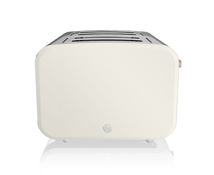 Swan ST14620WHTN toaster 6 4 slice(s) 1500 W Stainless steel, White