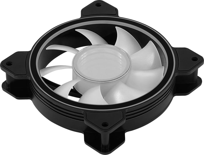 Aerocool MIRAGE12 PC Fan 12cm ARGB 6 Pin Silent Hub Black Aerocool