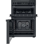 Hotpoint HDM67V92HCB/UK Freestanding cooker Electric Ceramic Black A