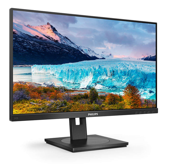 Philips S Line 243S1/00 computer monitor 60.5 cm (23.8) 1920 x 1080 pixels Full HD LCD Black