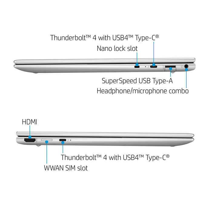 HP Elite Dragonfly G3 Laptop 34.3 cm (13.5) Touchscreen WUXGA+ Intel® Core™ i7 i7-1255U 16 GB LPDDR5-SDRAM 512 GB SSD Wi-Fi 6E (802.11ax) Windows 11 Pro Blue HP