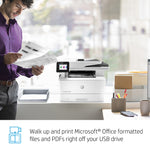 HP LaserJet Pro MFP M428fdn, Black and white, Printer for Business, Print, Copy, Scan, Fax, Email, Scan to email; Two-sided scanning