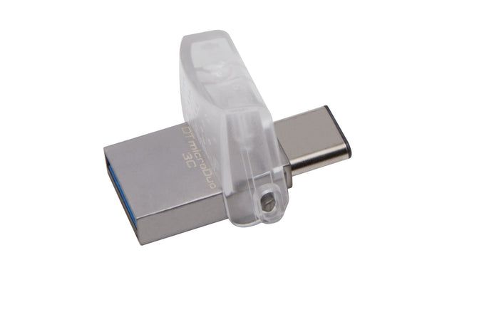 Kingston Technology DataTraveler microDuo 3C 64GB USB flash drive USB Type-A / USB Type-C 3.2 Gen 1 (3.1 Gen 1) Black