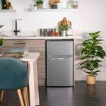 Russell Hobbs RH48UCFF2SS fridge-freezer Freestanding 85 L F Stainless steel