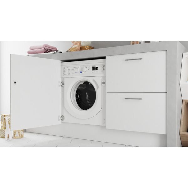 Indesit BI WDIL 861284 UK washer dryer Built-in Front-load White D