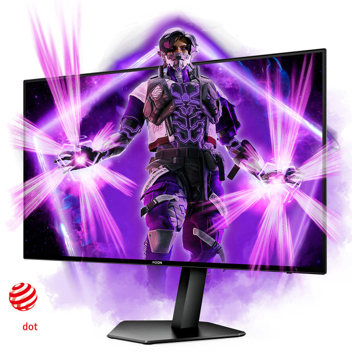 AOC AG276QZD 26.5 Gaming Monitor -  QHD -  OLED -  240Hz - 0.03ms -G-SYNC Compatible-  Height Adjustable - HDR10