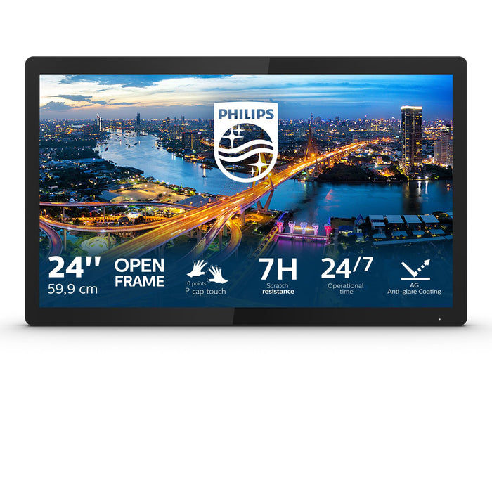 Philips B Line 242B1TFL/00 computer monitor 60.5 cm (23.8) 1920 x 1080 pixels Full HD LED Touchscreen Black