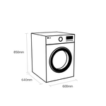 LG FH4G1BCS2 TurboWash 12kg Washing Machine with 1400 rpm - White