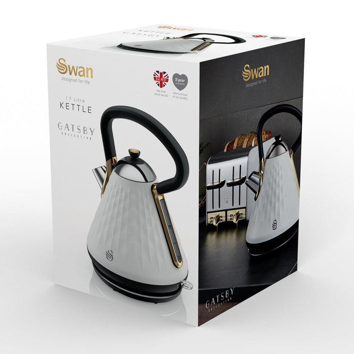 Swan Gatsby electric kettle 1.7 L 3000 W White Swan